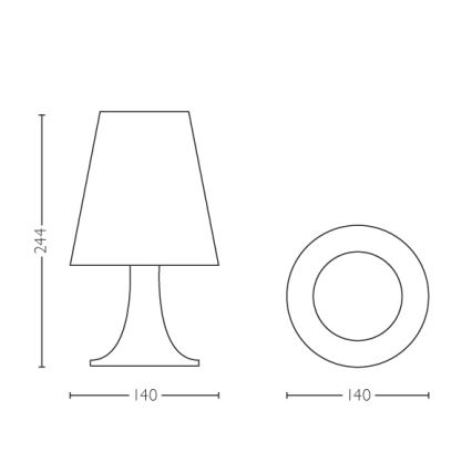 Philips - LED Otroška namizna svetilka LED/2,3W/230V