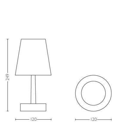 Philips 71796/30/P0 - LED Otroška namizna svetilka STAR WARS STORMTROOPER 1xLED/0,57W