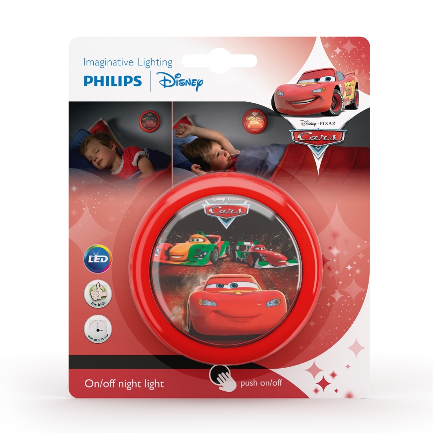Philips 71924/32/16 - Otroška luč na dotik DISNEY CARS LED/0,3W/2xAAA