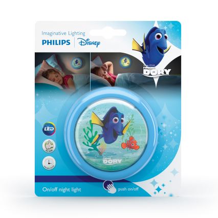 Philips 71924/35/P0 - LED Otroška luč na dotik DISNEY FINDING DORY LED/0,3W/2xAA