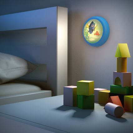 Philips 71924/35/P0 - Otroška luč na dotik DISNEY FINDING DORY LED/0,3W/2xAAA