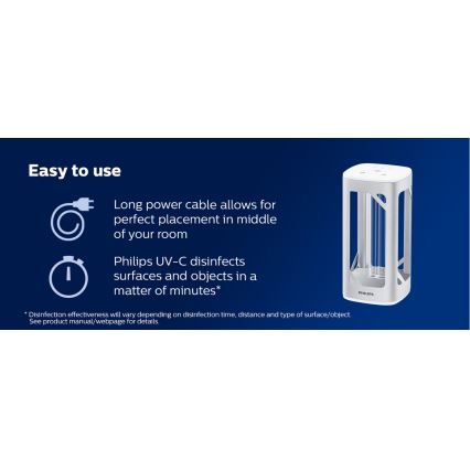 Philips - Dezinfekcijska germicidna svetilka s senzorjem UV-C/24W/230V