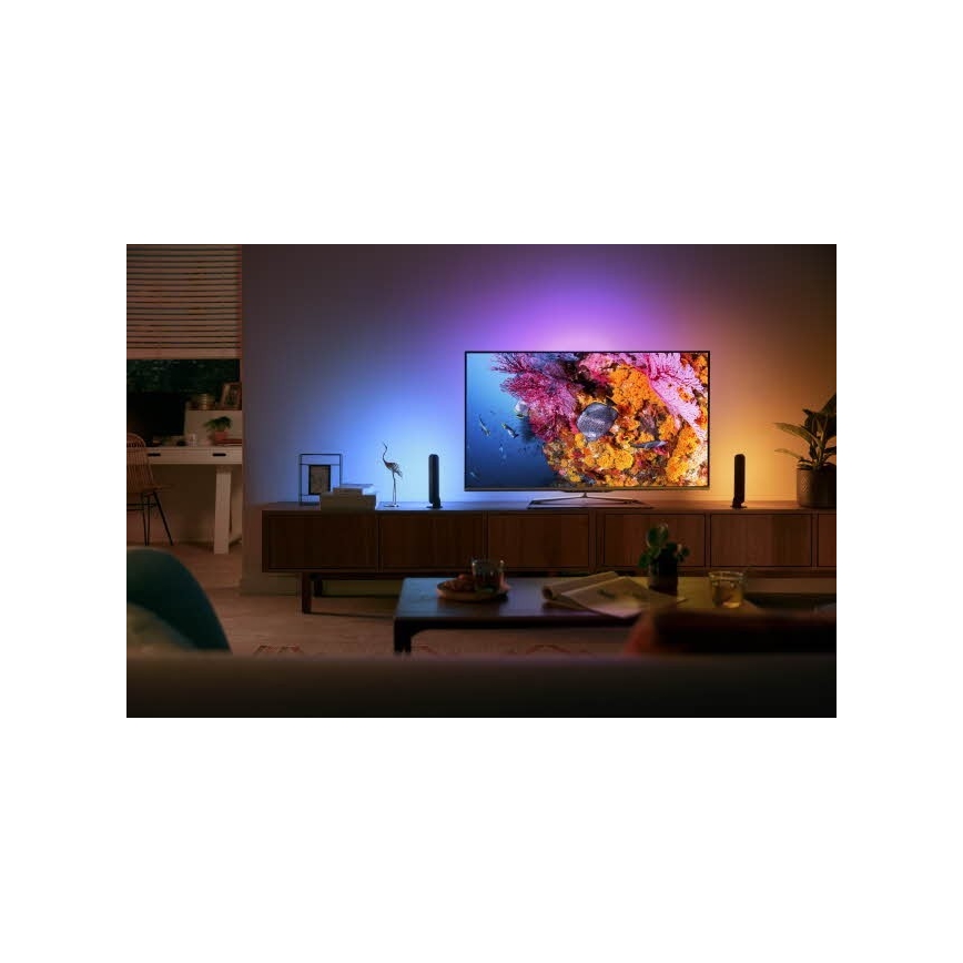 Philips 78203/30/E7 - LED RGB Zatemnitvena namizna svetilka HUE WHITE AND COLOR AMBIANCE LED/6W/230V