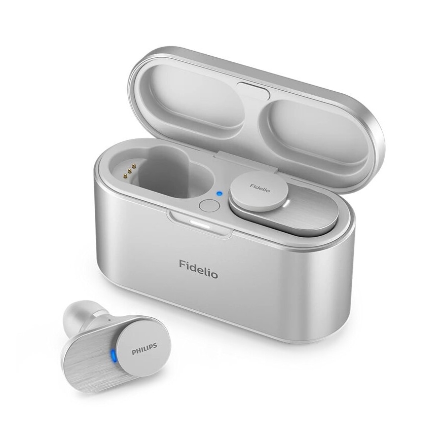 Philips Fidelio T1WT/00 - Brezžične slušalke IPX4 srebrne