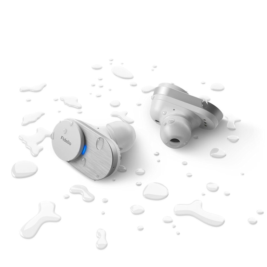 Philips Fidelio T1WT/00 - Brezžične slušalke IPX4 srebrne