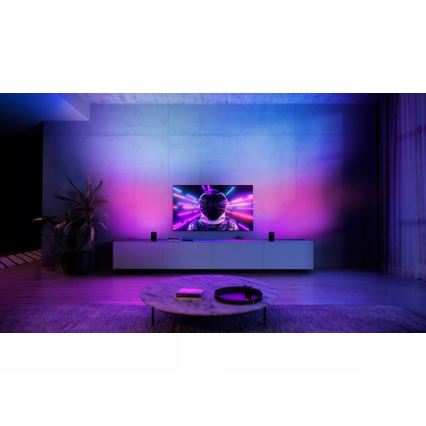 Philips - LED RGBW zatemnjiva projekcijska svetilka Hue PLAY LED/20W/230V 2000–6500K črna