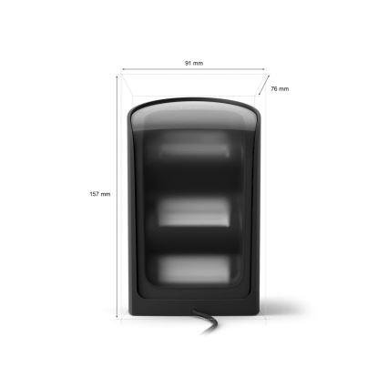 Philips - LED RGBW zatemnjiva projekcijska svetilka Hue PLAY LED/20W/230V 2000–6500K črna