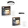 Philips - KOMPLET 1x LED zatemnljiva stropna svetilka Hue ENRAVE premer 42,5 cm LED/33,5W/230V + 1x LED zatemnljiva stropna svetilka Hue premer 26,1 cm LED/9,6W/230V + 2x daljinska upravljalnika