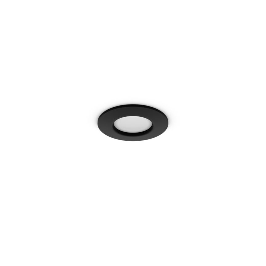 Philips - Komplet 2x LED RGBW z zatemnitvijo, vgradna kopalniška svetilka Hue SLIM LED/8,3W/230V 2000-6500K črna IP44