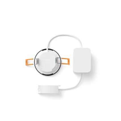 Philips - Komplet 2x LED RGBW z zatemnitvijo, vgradna kopalniška svetilka Hue SLIM LED/8,3W/230V 2000-6500K črna IP44