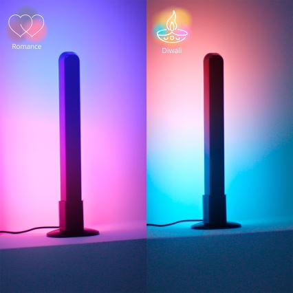 Philips - Komplet 2x zatemnljivih LED RGBIC svetil SMART GRADIENT LED/8W/230V 2700-6500K Wi-Fi