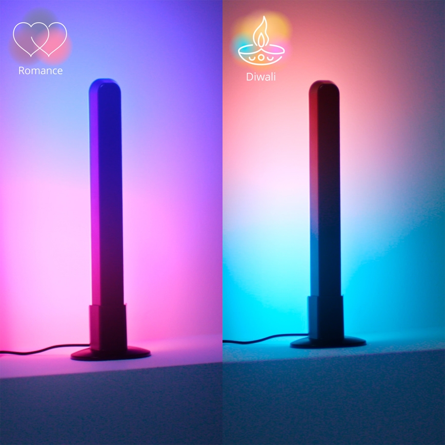 Philips - Komplet 2x zatemnljivih LED RGBIC svetil SMART GRADIENT LED/8W/230V 2700-6500K Wi-Fi