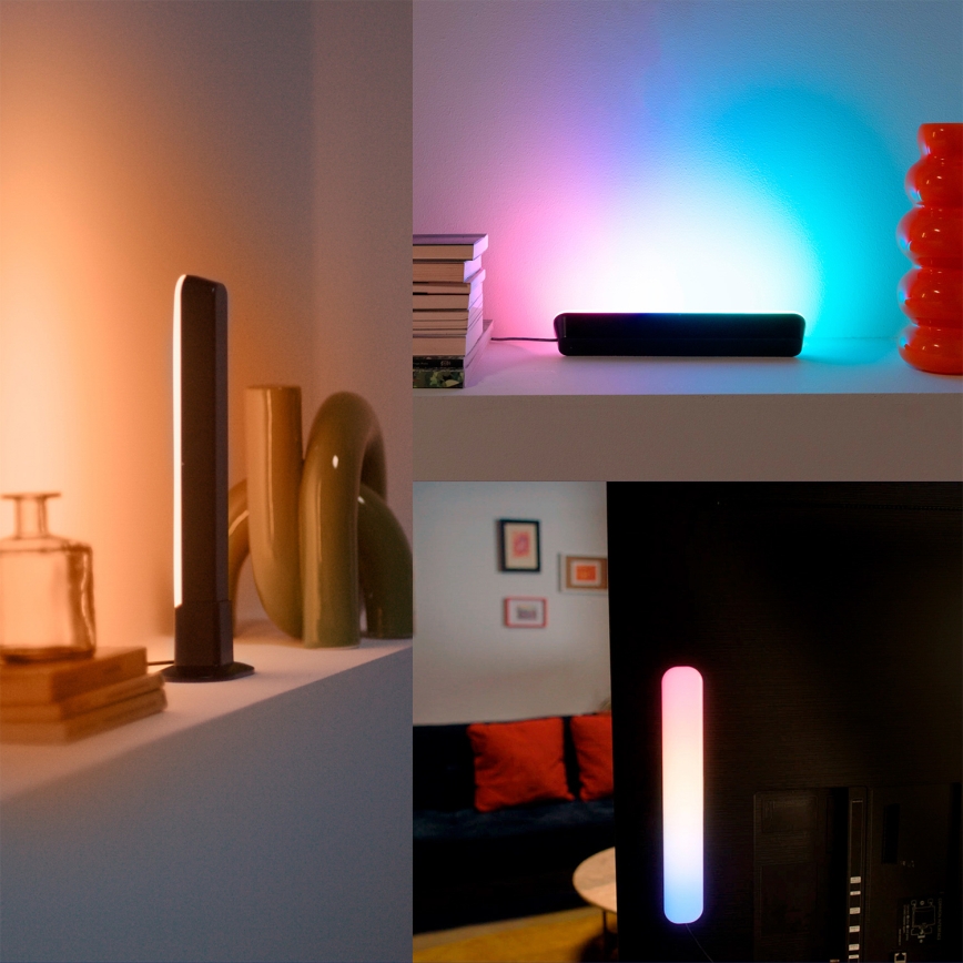 Philips - Komplet 2x zatemnljivih LED RGBIC svetil SMART GRADIENT LED/8W/230V 2700-6500K Wi-Fi