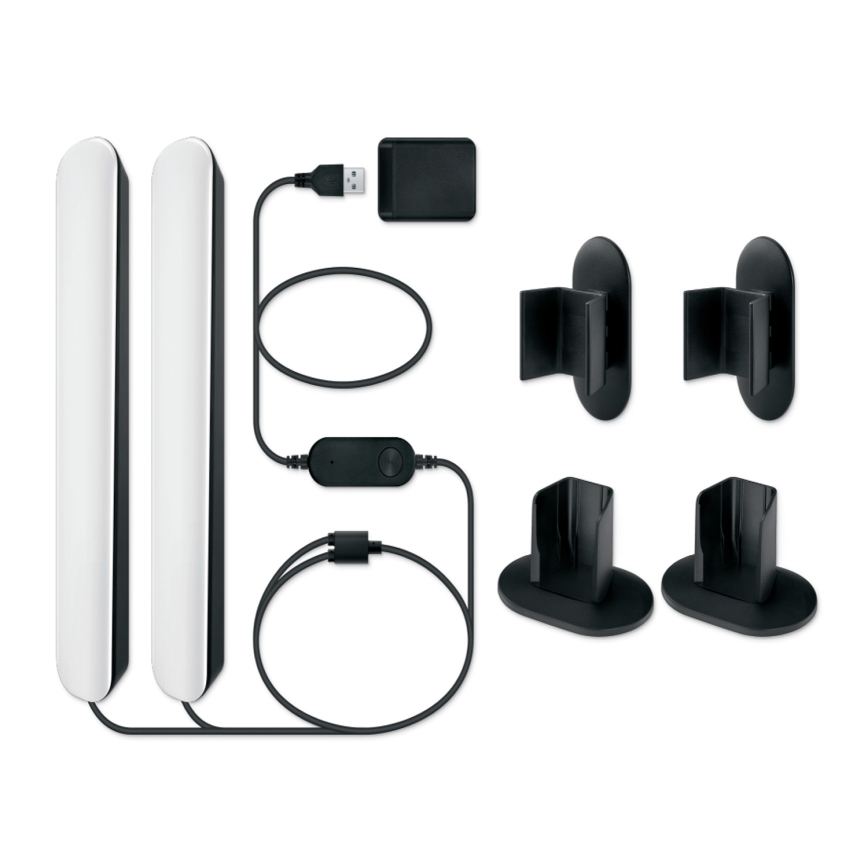 Philips - Komplet 2x zatemnljivih LED RGBIC svetil SMART GRADIENT LED/8W/230V 2700-6500K Wi-Fi
