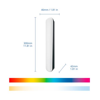 Philips - Komplet 2x zatemnljivih LED RGBIC svetil SMART GRADIENT LED/8W/230V 2700-6500K Wi-Fi