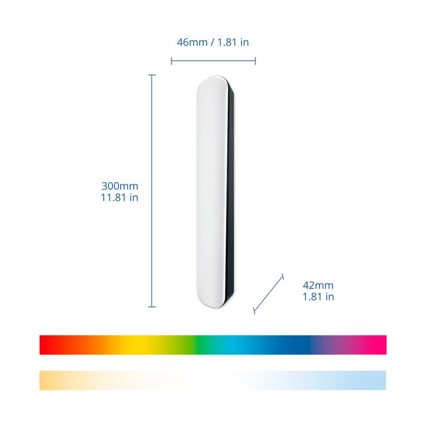 Philips - Komplet 2x zatemnljivih LED RGBIC svetil SMART GRADIENT LED/8W/230V 2700-6500K Wi-Fi