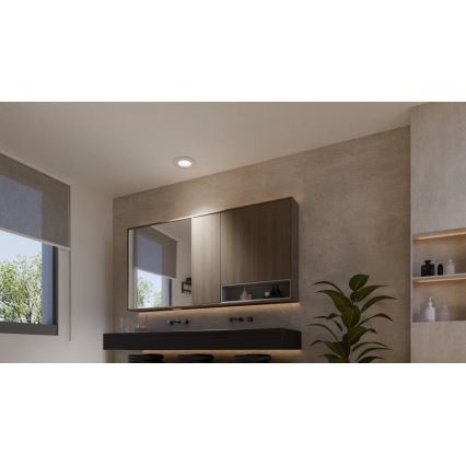 Philips - KOMPLET 2x LED RGBW Zatemnljivo kopalniško vgradno stropno svetilo Hue SLIM LED/8,3W/230V 2000-6500K belo IP44