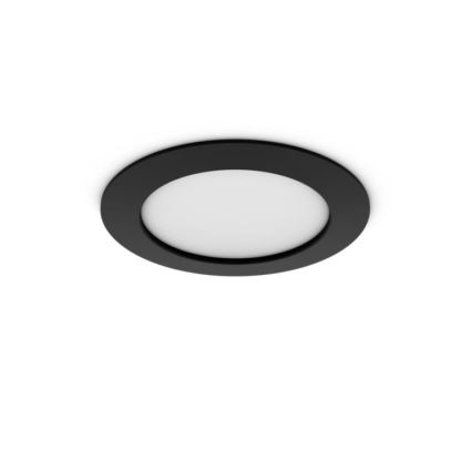 Philips - Komplet 2x LED RGBW z možnostjo zatemnitve, vgradna stropna svetilka za kopalnico Hue SLIM LED/12W/230V 2000-6500K črna IP44