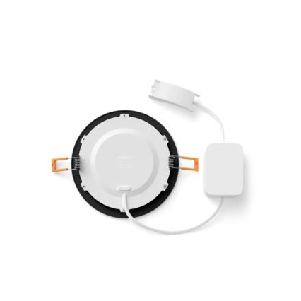 Philips - Komplet 2x LED RGBW z možnostjo zatemnitve, vgradna stropna svetilka za kopalnico Hue SLIM LED/12W/230V 2000-6500K črna IP44