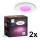 Philips - KOMPLET 2x LED RGBW Zatemnljivo kopalniško vgradno stropno svetilo Hue SLIM LED/8,3W/230V 2000-6500K belo IP44