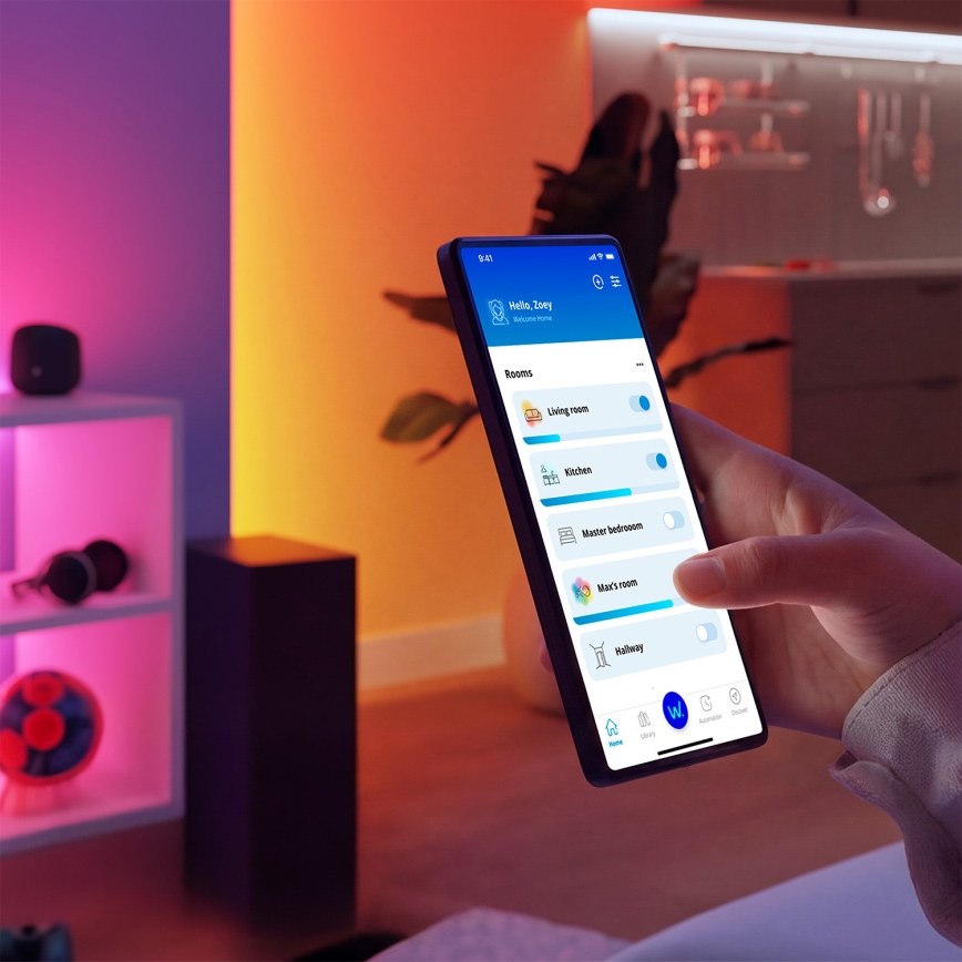 Philips - komplet 2x pametna SCHUKO vtičnica 2300 W + merilnik porabe Wi-Fi