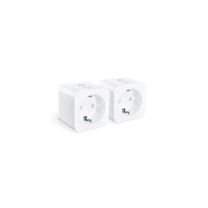 Philips - KOMPLET 2x pametna vtičnica SCHUKO 2300W Wi-Fi