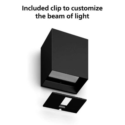 Philips - Komplet 2x LED RGBW s nastavljivo svetlobno intenziteto, zunanja stenska svetilka Hue RESONATE LED/8W/230V 2000-6500K IP44