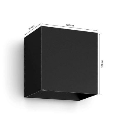 Philips - Komplet 2x LED RGBW s nastavljivo svetlobno intenziteto, zunanja stenska svetilka Hue RESONATE LED/8W/230V 2000-6500K IP44