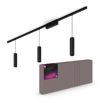 Philips - Komplet 3 kosov LED RGBW zatemljivih visečih svetilk na kablu za tirni sistem Hue PERIFO LED/15,6W/230V 2000-6500K