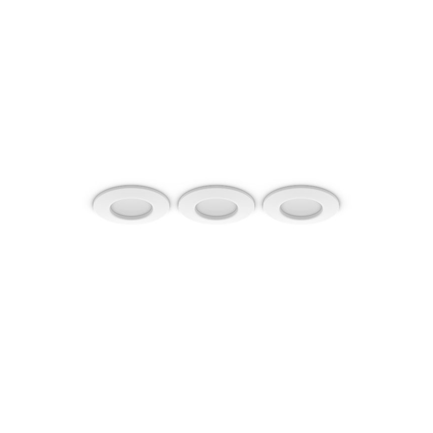 Philips - Komplet 3x LED RGBW zatemnljive vgradne kopalniške stropne svetilke Hue SLIM LED/8,3W/230V 1000-20000K bela P44