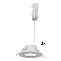 Philips - KOMPLET 3x LED zatemnljivo vgradno stropno svetilo CILANTRO LED/5W/230V 2700K bela