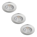 Philips - Komplet 3x zatemljivih LED kopalniških svetil DIVE LED/5,5W/230V IP65