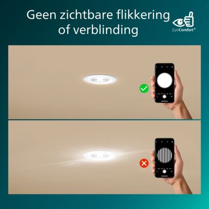 Philips - Komplet 3x zatemnljivih vgradnih LED-svetilk CILANTRO LED/5W/230V 4000K bela