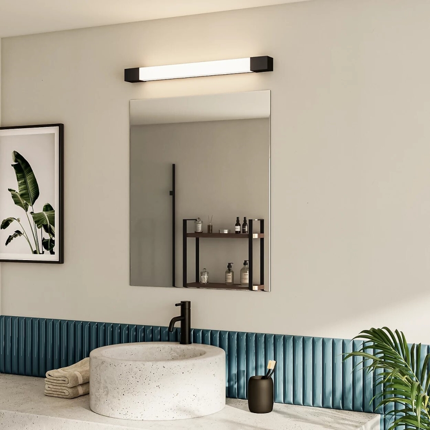 Philips - Kopalniška svetilka za ogledalo ROVER LED/10W/230V IP44 črna