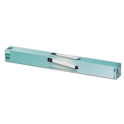 Philips - Kopalniška svetilka za ogledalo ROVER LED/10W/230V IP44 črna