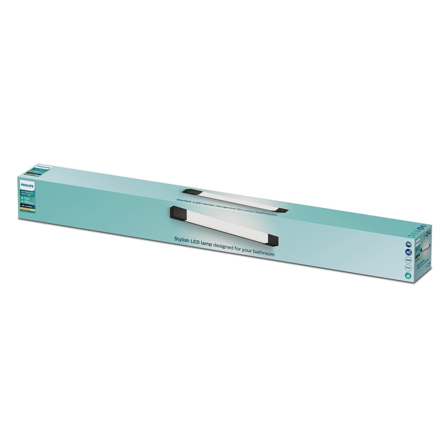 Philips - Kopalniška svetilka za ogledalo ROVER LED/10W/230V IP44 črna