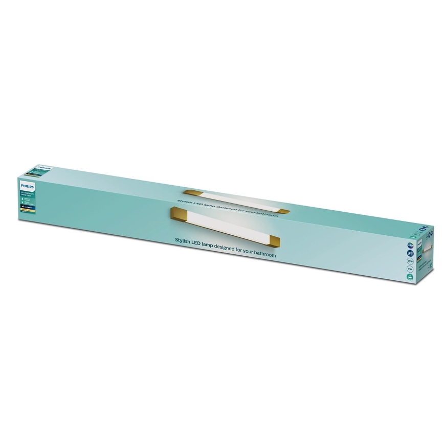 Philips - Kopalniška svetilka za ogledalo ROVER LED/10W/230V IP44 medenina
