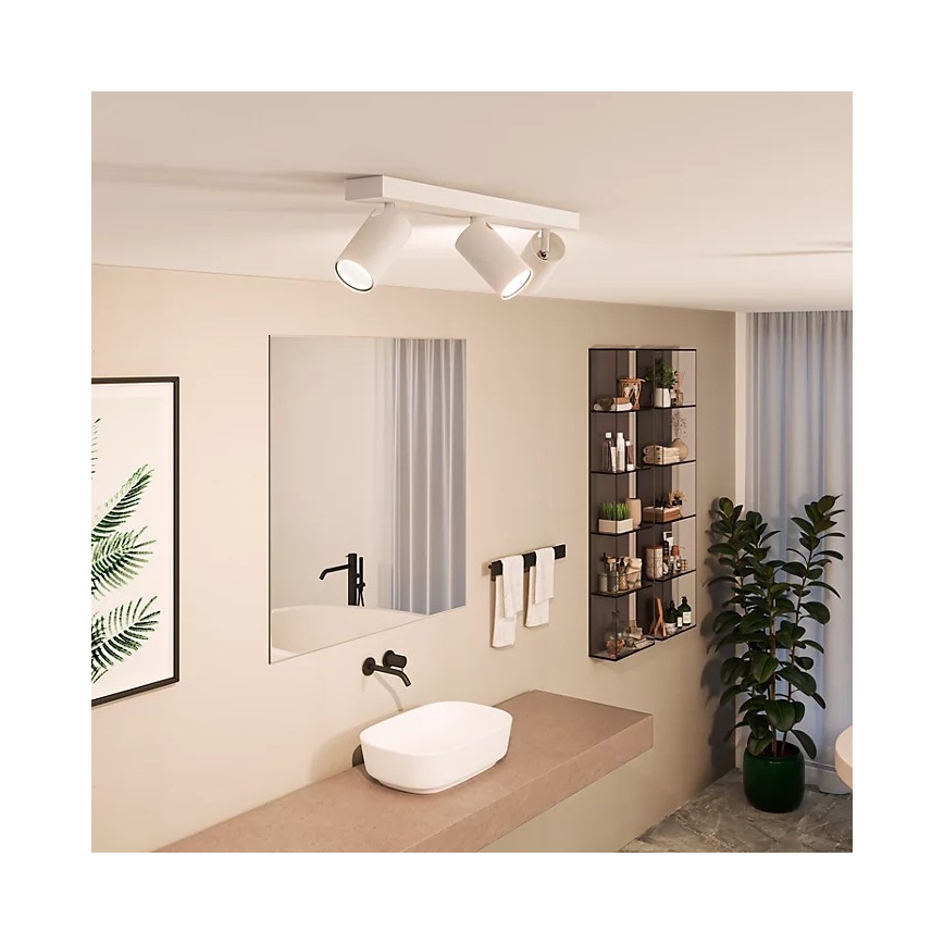 Philips - Kopalniški reflektor IDRIS 3xGU10/5W/230V IP44 bela