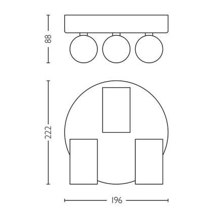 Philips - Kopalniški reflektor IDRIS 3xGU10/5W/230V IP44 bela