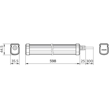 Philips - LED Industrijska svetilka PROJECTLINE LED/17W/230V IP65