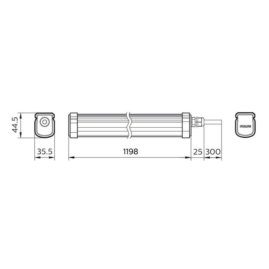 Philips - LED Industrijska svetilka PROJECTLINE LED/34W/230V IP65