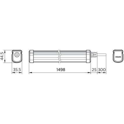 Philips - LED Industrijska svetilka PROJECTLINE LED/54W/230V IP65