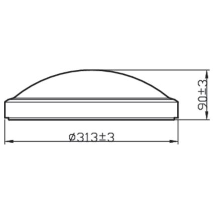 Philips - LED Kopalniška stropna svetilka BALANCE LED/17W/230V IP44