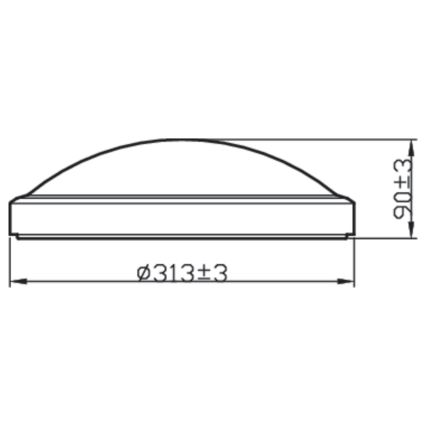 Philips - LED Kopalniška stropna svetilka BALANCE LED/17W/230V IP44