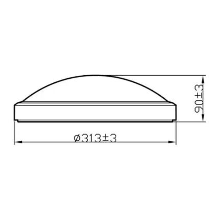 Philips - LED Kopalniška stropna svetilka LED/17W/230V 2700K IP44