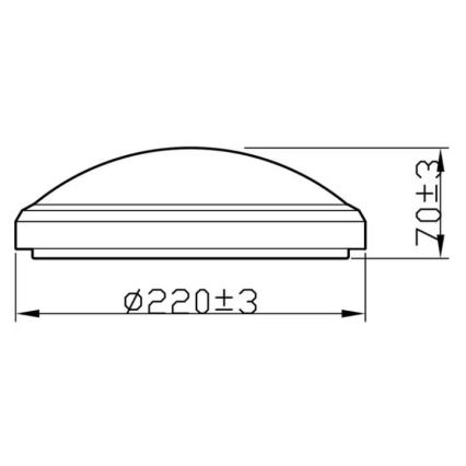 Philips - LED Kopalniška stropna svetilka LED/6W/230V 2700K IP44