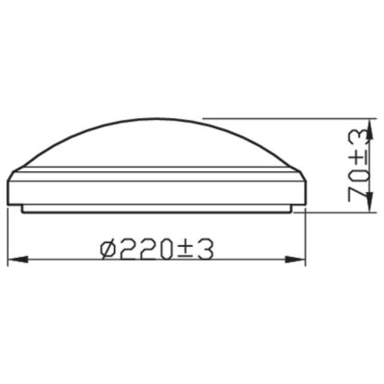 Philips - LED Kopalniška stropna svetilka DORIS LED/6W/230V 2700K IP54 bela