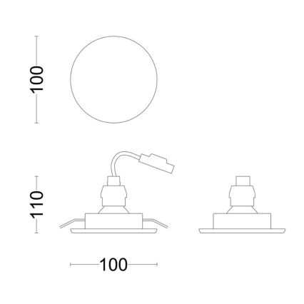 Philips - LED Kopalniška vgradna svetilka FRESCO LED/4,6W/230V IP23