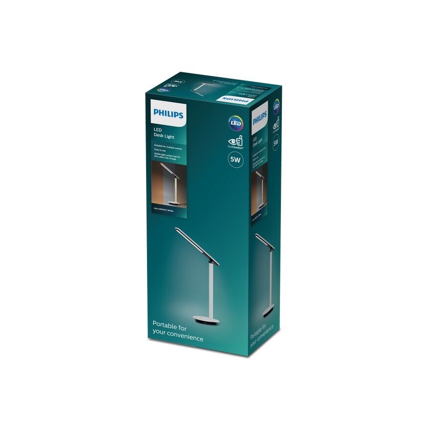 Philips - LED Zatemnitvena namizna svetilka na dotik IVORY LED/5W/5V 3000 mAh 2700/3600/5000K CRI 90