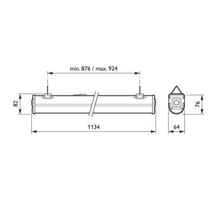 Philips - LED Podelementna svetilka CORELINE LED/38W/230V
